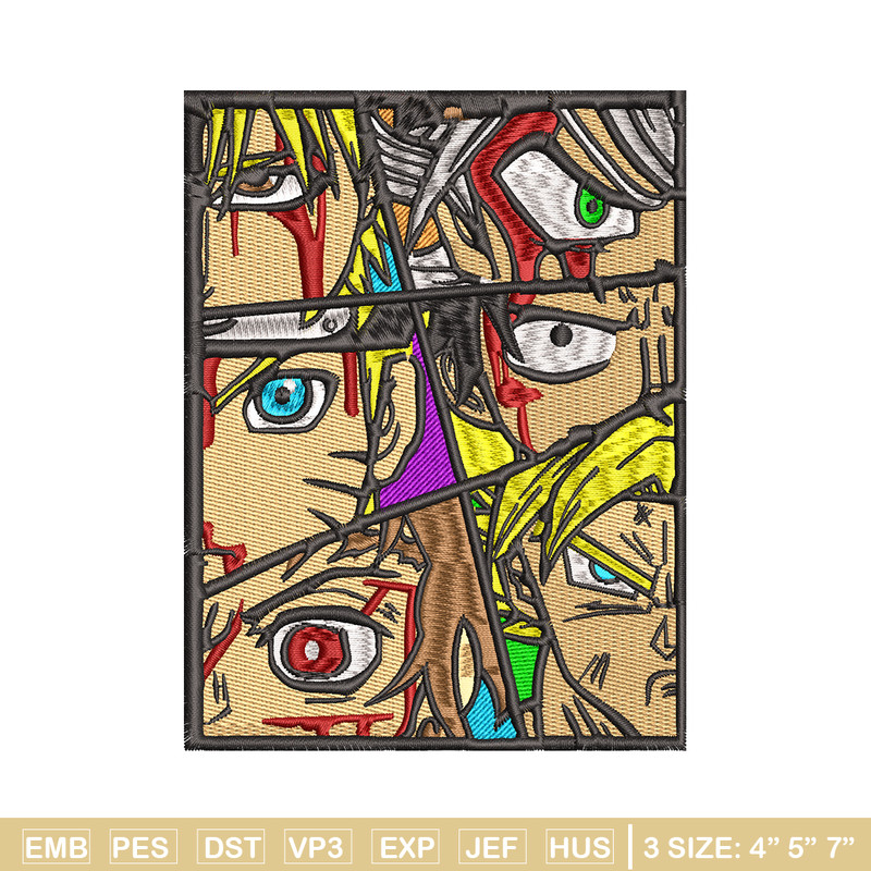 Anime popular embroidery design, Anime embroidery, embroidery file, anime design, anime shirt, Digital download.jpg