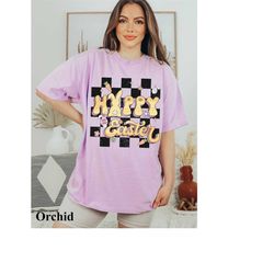 comfort colors happy easter bunny tshirt, easter t-shirts for women, retro easter t-shirt, easter tshirt, easter gift, e