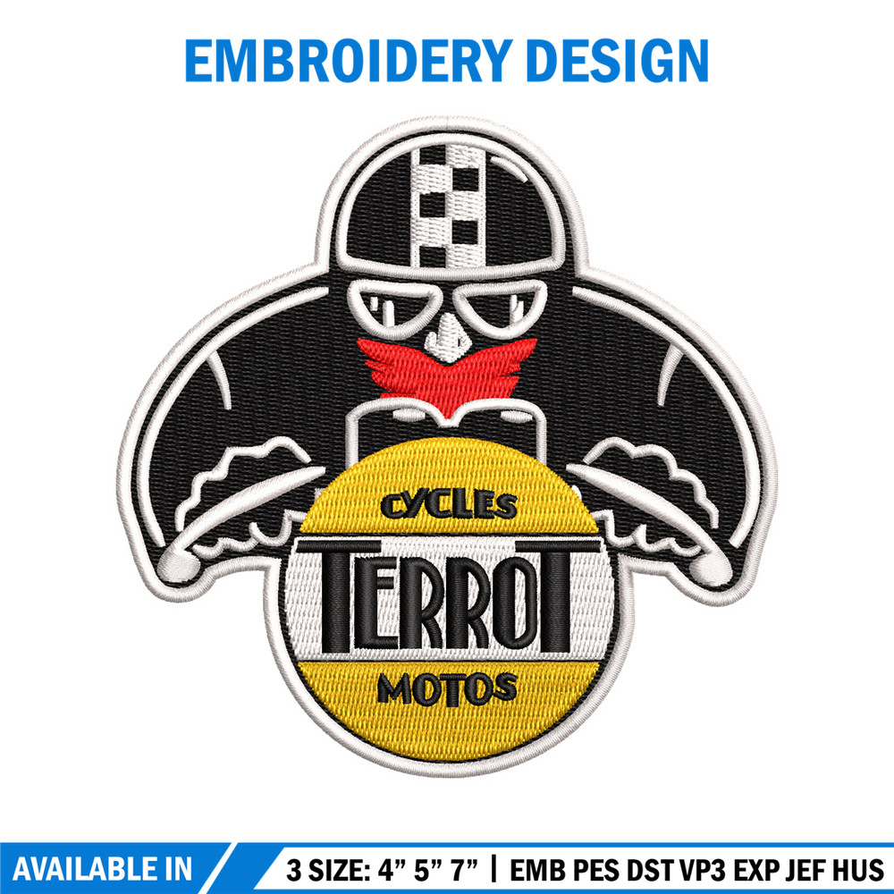 Terrot logo embroidery design, Terrot logo embroidery, logo design, embroidery file, logo shirt, Digital download..jpg
