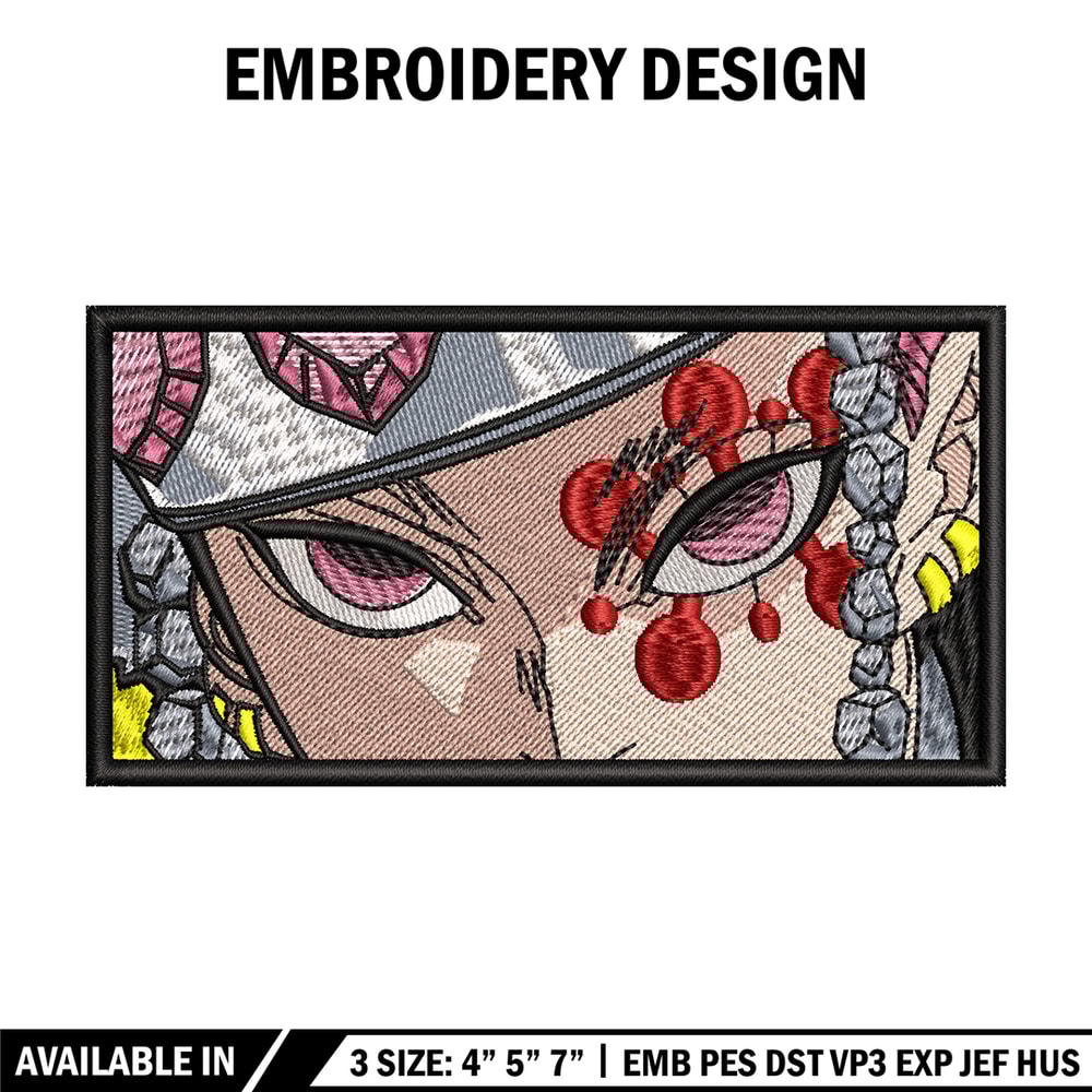 Tengen Uzui eyes embroidery design, Kimetsu no Yaiba embroidery, anime design, anime shirt, Digital download.jpg