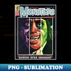 famous monsters of filmland - high quality digital sublimation file - bring your creativity to life