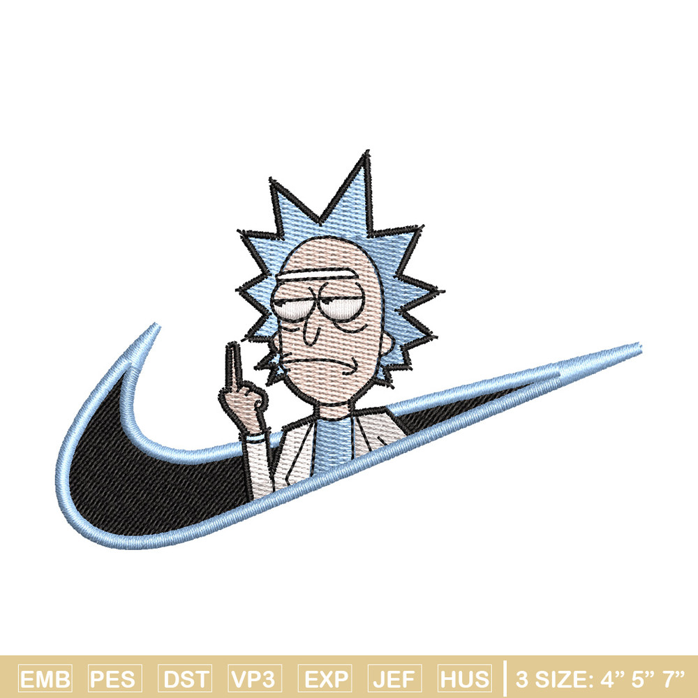 Rick x nike embroidery design, Rick embroidery, Nike design, Embroidery shirt, Embroidery file, Digital download.jpg