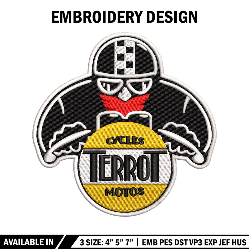 Terrot logo embroidery design, Terrot logo embroidery, logo design, embroidery file, logo shirt, Digital download..jpg