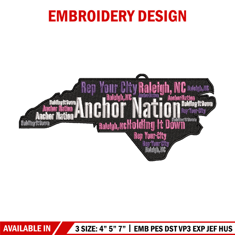 The Anchor Nation Logo embroidery design, logo embroidery, logo design, Embroidery file, logo shirt, Instant download..jpg