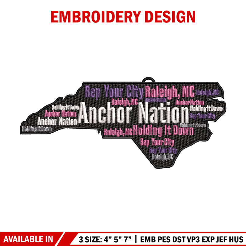 The Anchor Nation Logo embroidery design, logo embroidery, logo design, Embroidery file, logo shirt, Instant download..jpg