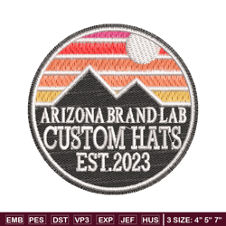 Arizona hat logo embroidery design, Arizona hat embroidery, logo design, logo shirt, Embroidery shirt, Instant download
