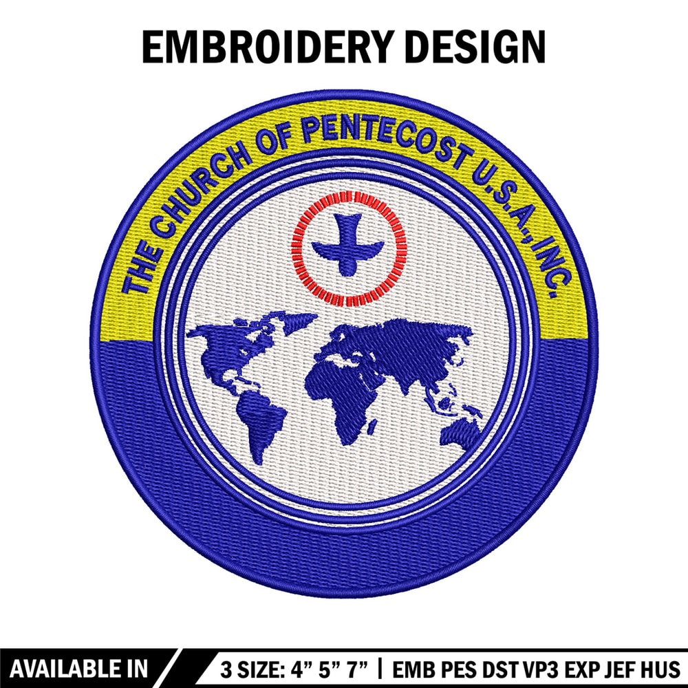 The Church of Pentecost embroidery design, logo embroidery, logo design, embroidery file, logo shirt, Digital download..jpg