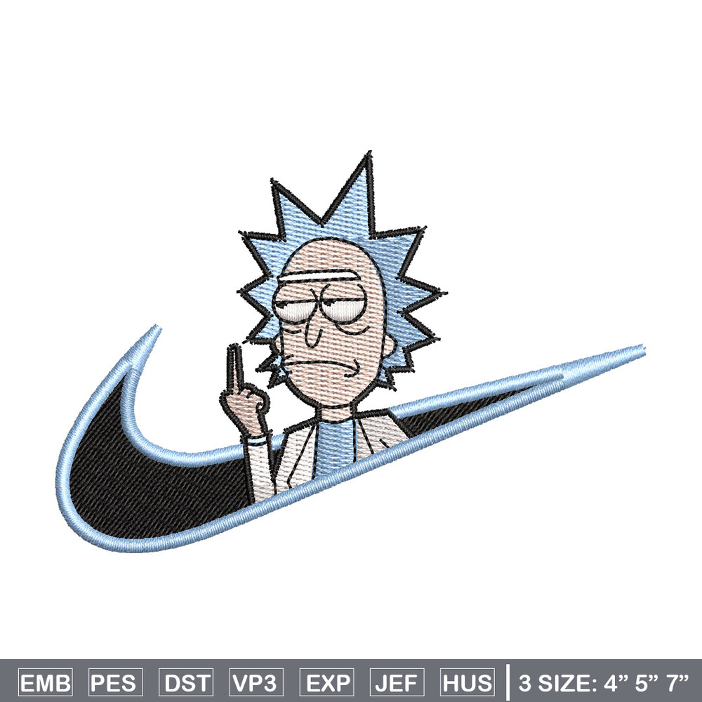 Rick x nike embroidery design, Rick embroidery, Nike design, Embroidery shirt, Embroidery file, Digital download.jpg