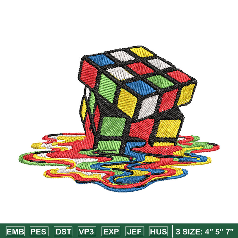 Rubik cube embroidery design, Rubik embroidery, Anime design, Embroidery file, Embroidery shirt, Digital download.jpg