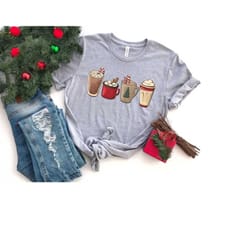 hot cocoa christmas shirt, holiday shirts women, christmas shirts for ladies, womens christmas shirts, christmas tshirt,