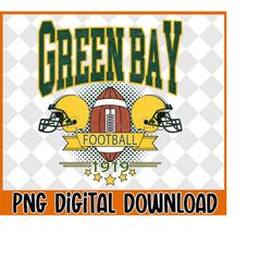 Green Bay Football PNG, Football Team PNG, Green Bay Football Sweatshirt, Football png, Vintage Green Bay Tee