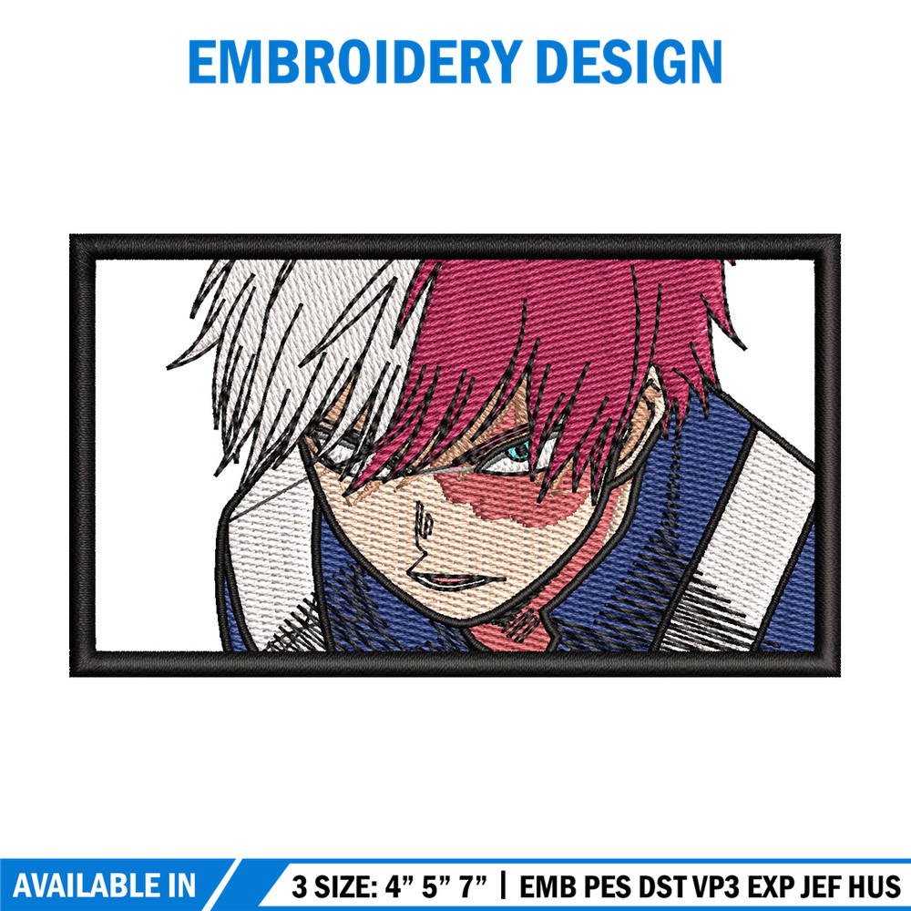 Todoroki box embroidery design, Mha embroidery, Embroidery shirt, Embroidery file, Anime design, Digital download.jpg