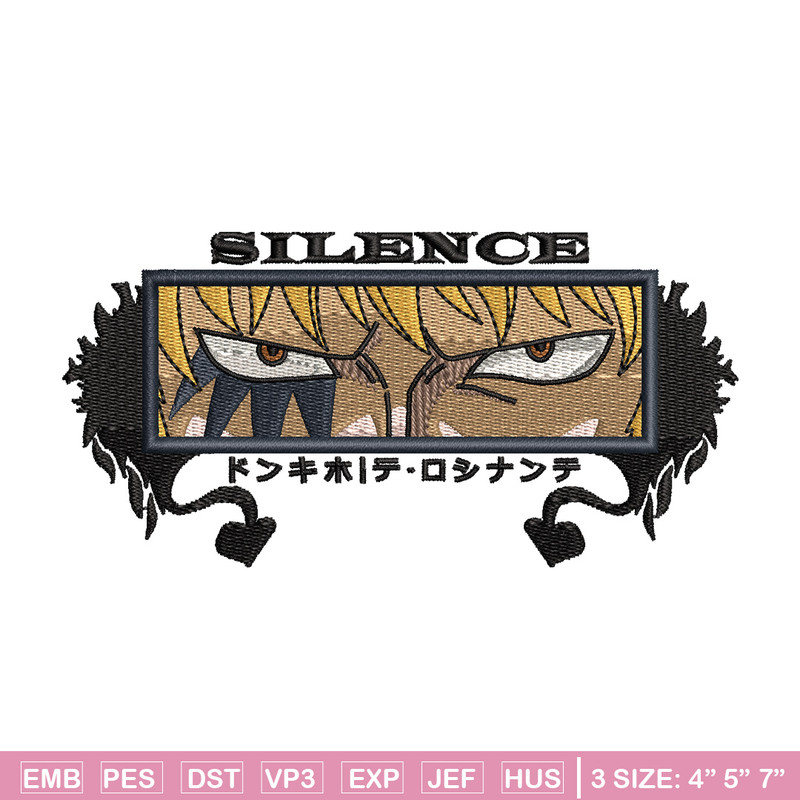 Rosinante eyes embroidery design, One piece embroidery, Anime design, Embroidery shirt, Embroidery file,Digital download.jpg