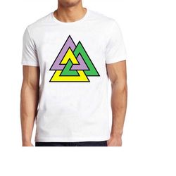 the valknut symbol t shirt triangles nordic mythology odin cool gift tee 314