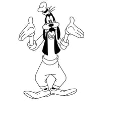 goofy svg/png/pdf/jpeg digital files