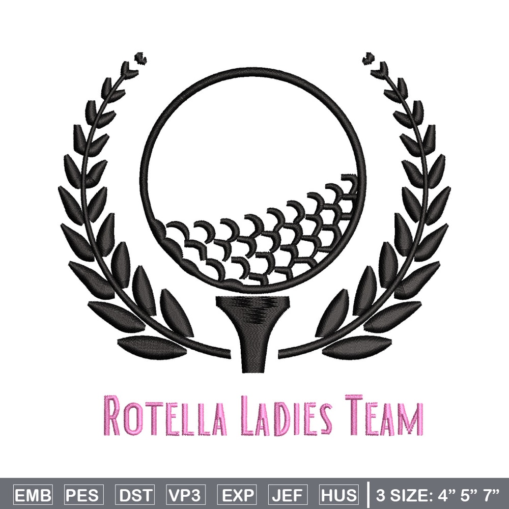 Rotella ladies team embroidery design, Sport embroidery, Emb design, Embroidery shirt, Embroidery file, Digital download.jpg
