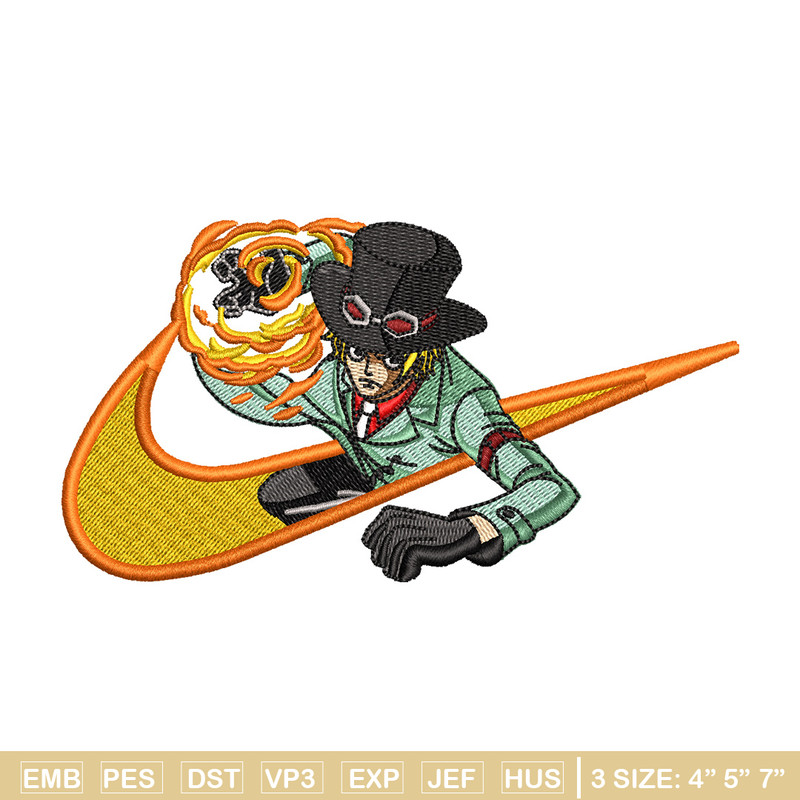 Sabo nike embroidery design, One piece embroidery, Nike design, Embroidery shirt, Embroidery file, Digital download.jpg