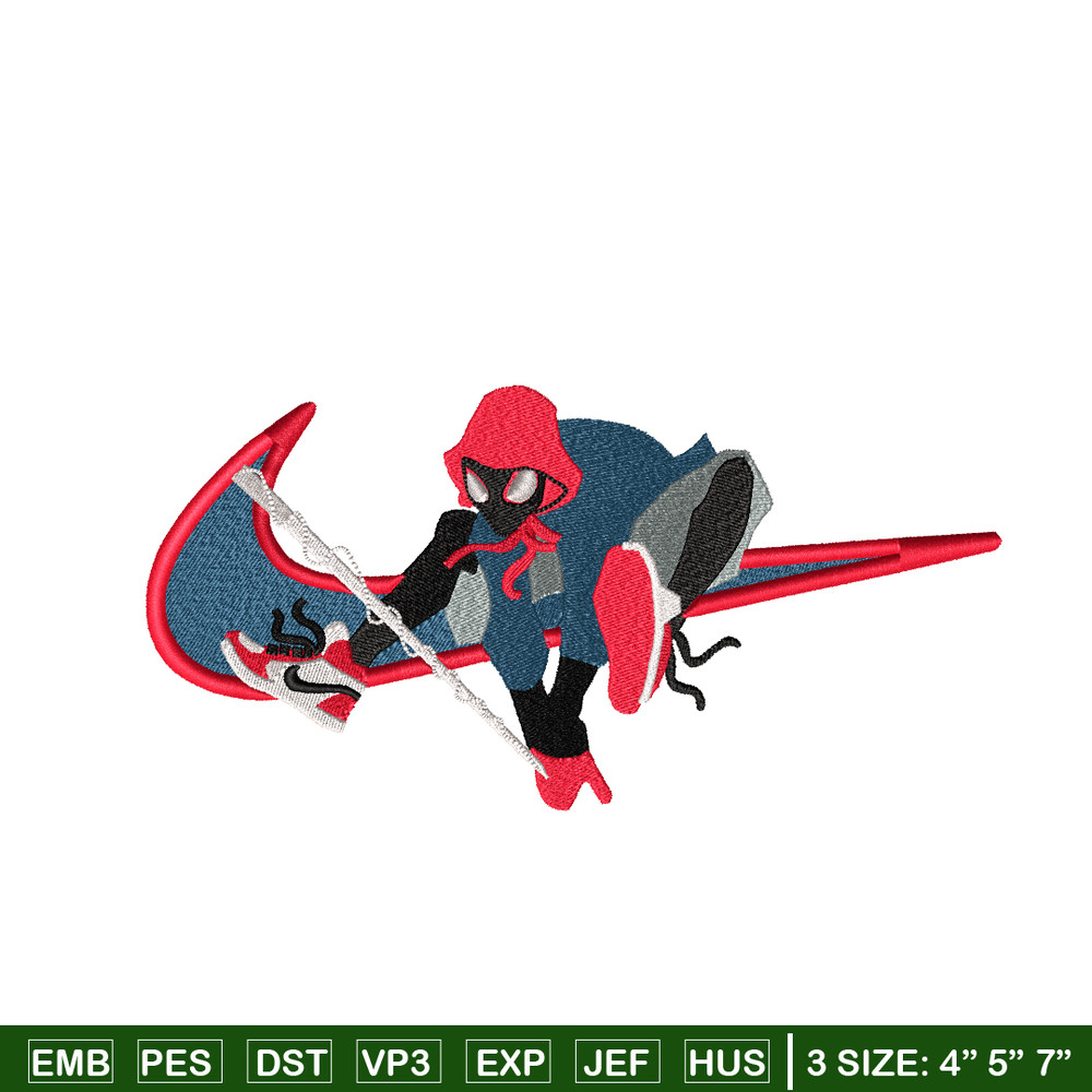 Black Spider Swoosh embroidery design, Black Spider embroidery, Nike design, Logo shirt, movie shirt, digital download.jpg