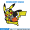 Uchiha Pikachu embroidery design, Pokemon embroidery, embroidery file, anime design, anime shirt, Digital download.jpg