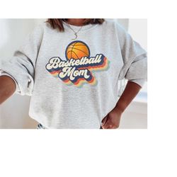 basketball mom shirt, sports mom sweatshirt, basketball mama, mom sweatshirt, funny mom shirts, retro basketball mom swe