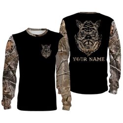 Boar camouflage custom name All over print Shirts, face shield &8211 Personalized hunting gifts &8211 FSD376