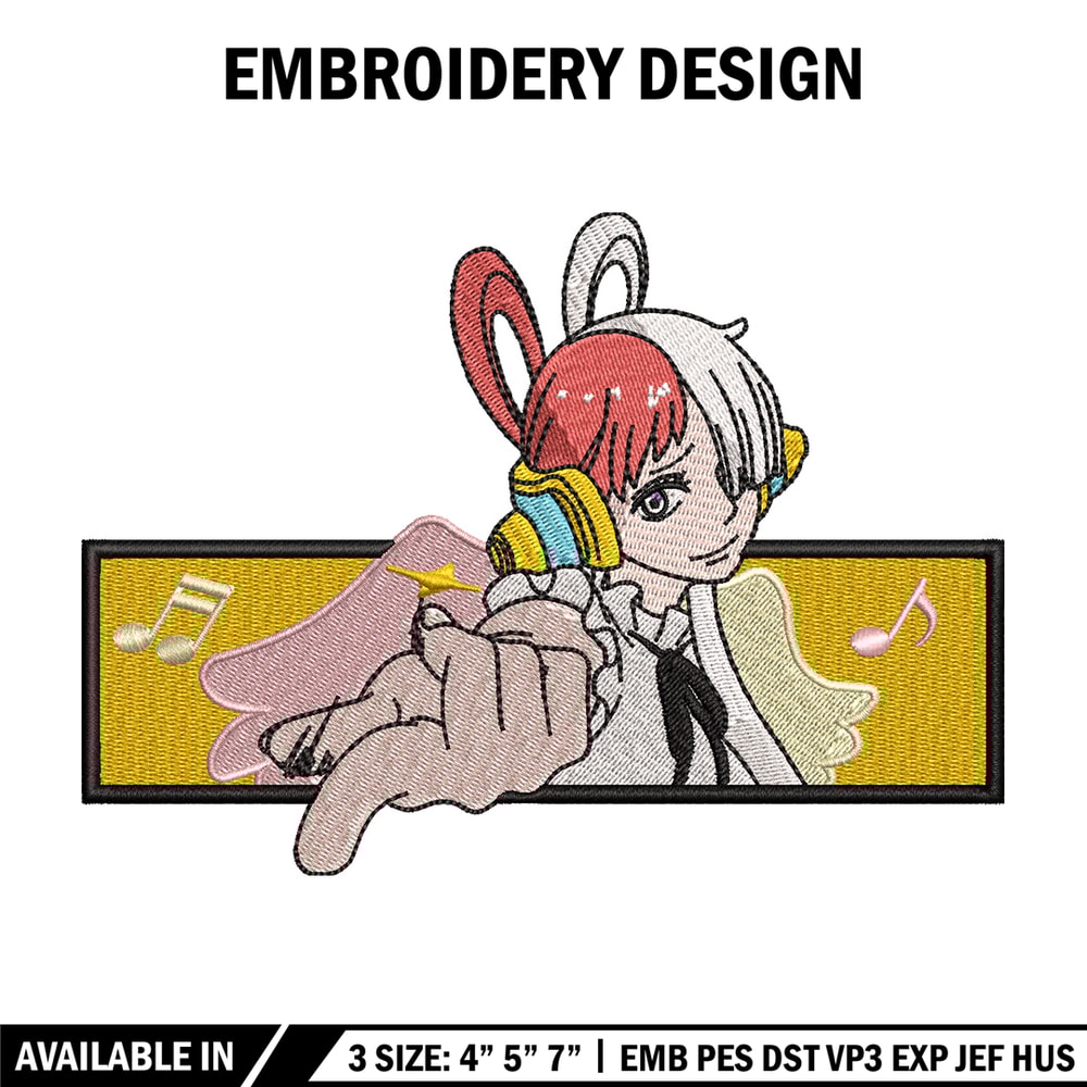 Uta box embroidery design, One piece embroidery, Anime design, Embroidery shirt, Embroidery file, Digital download.jpg