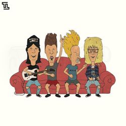 metal vintage beavis and butthead cartoon png