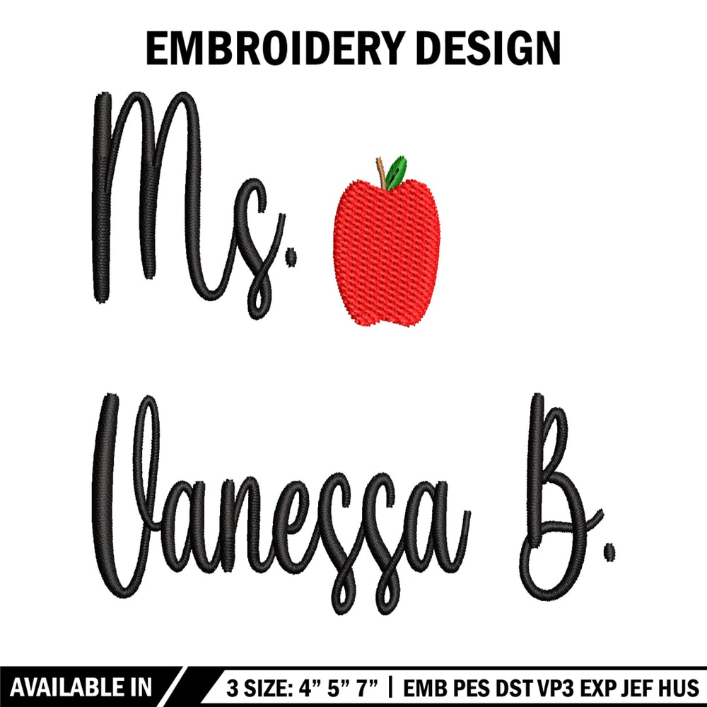 Vanessa B Logo embroidery design, Vanessa B logo embroidery, logo design, embroidery file, logo shirt, Digital download..jpg