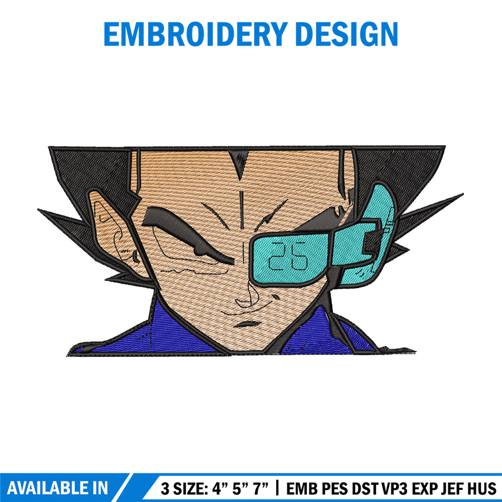 Vegeta eyes embroidery design, Dragonball embroidery, Anime design, Embroidery shirt, Embroidery file,Digital download.jpg
