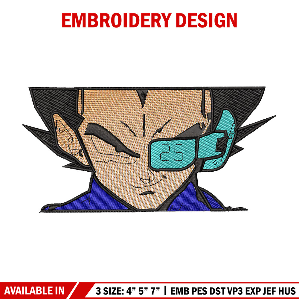 Vegeta eyes embroidery design, Dragonball embroidery, Anime design, Embroidery shirt, Embroidery file,Digital download.jpg