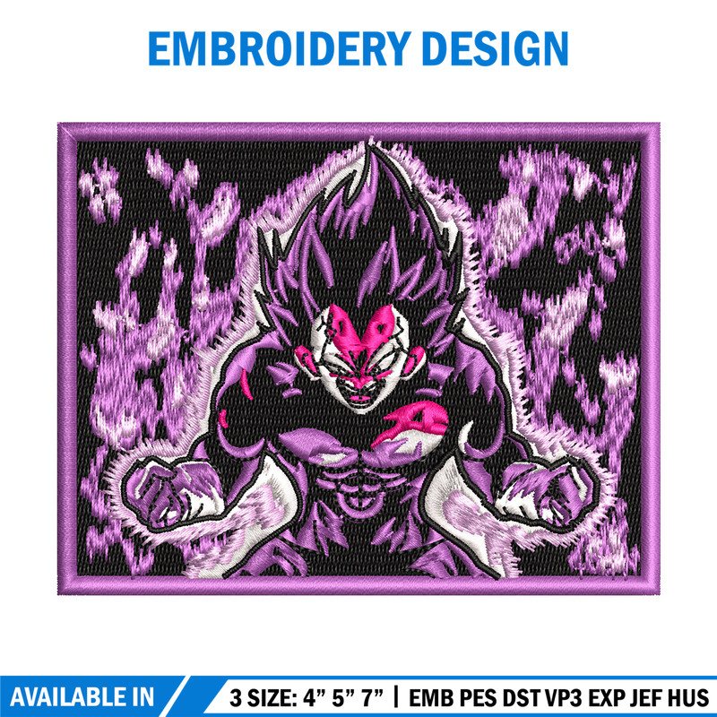 Vegeta ultra embroidery design, Dragonball embroidery, Nike design, Embroidery shirt, Embroidery file, Digital download.jpg