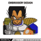 Vegeta saiyan embroidery design, Dragonball embroidery, Anime design, Embroidery shirt, Embroidery file, Digital download.jpg