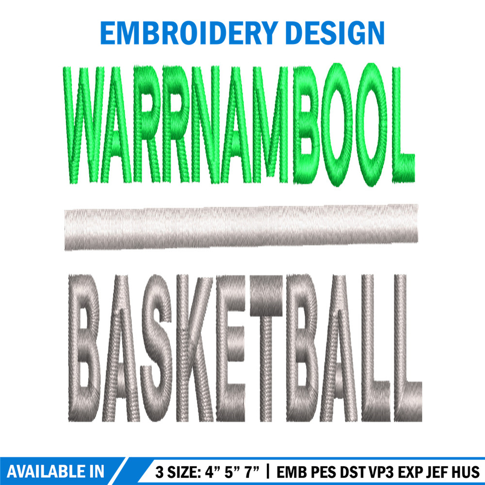 Warrnambool Basketball embroidery design, Warrnambool Basketball embroidery, logo design, logo shirt, Digital download..jpg