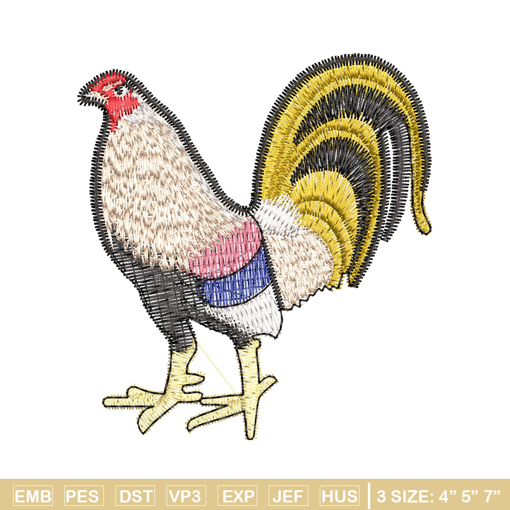 Chicken embroidery design, Chicken embroidery, chicken design, Embroidery file, logo shirt, Digital download..jpg