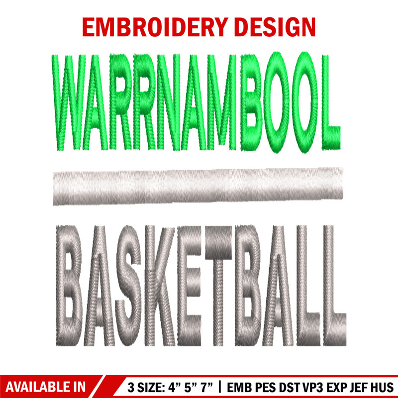 Warrnambool Basketball embroidery design, Warrnambool Basketball embroidery, logo design, logo shirt, Digital download..jpg