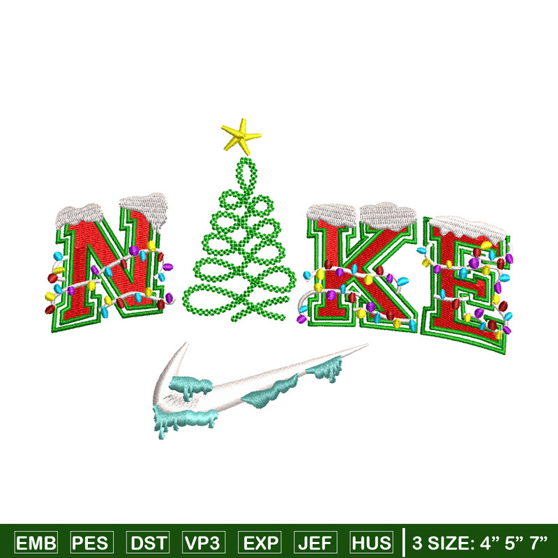 Christmas Nike logo embroidery design, logo embroidery, Nike design, Embroidery shirt, logo shirt, Instant download.jpg