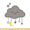 Clouds cute logo embroidery design, logo embroidery, logo design, Embroidery shirt, logo shirt, Instant download.jpg