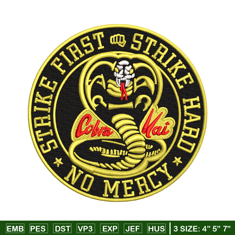 Cobra Kai Logo embroidery design, Cobra Kai embroidery, logo design, Embroidery shirt, logo shirt, Instant download.jpg