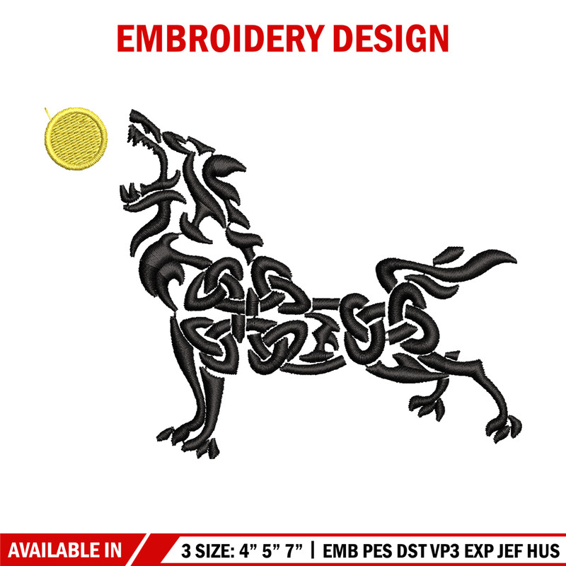 Wolf logo embroidery design, Wolf logo embroidery, Wolf design, logo design, Embroidery shirt, Instant download.jpg
