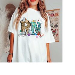 nurse shirt, rn leopard registered nurse, registered nurse gifts, nurse gift, nurse life, nurse graduation gift, gift fo