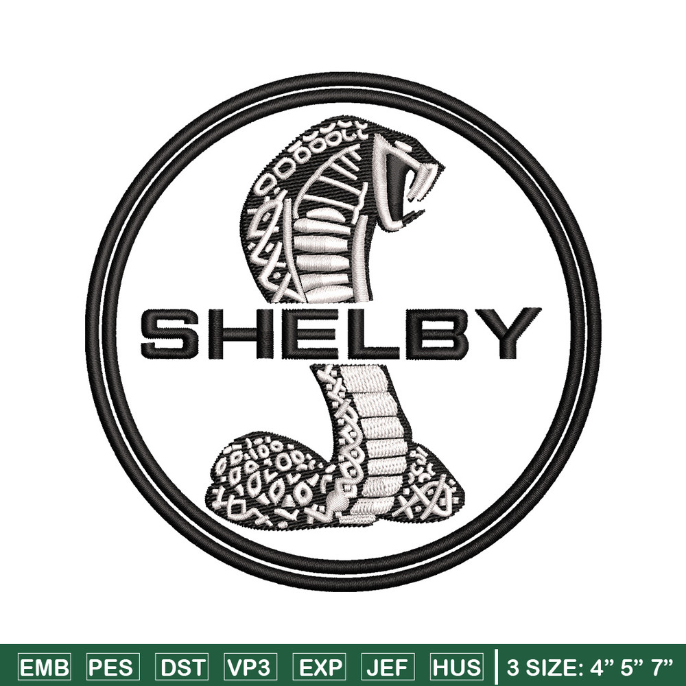 Shelby circle embroidery design, Logo embroidery, Emb design, Embroidery shirt, Embroidery file, Digital download.jpg