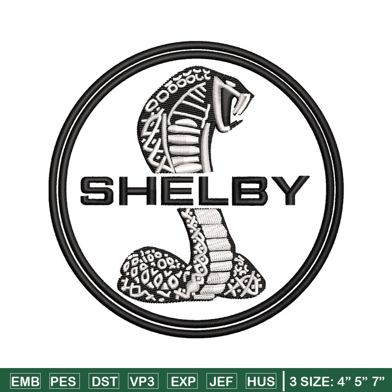 Shelby circle embroidery design, Logo embroidery, Emb design, Embroidery shirt, Embroidery file, Digital download.jpg
