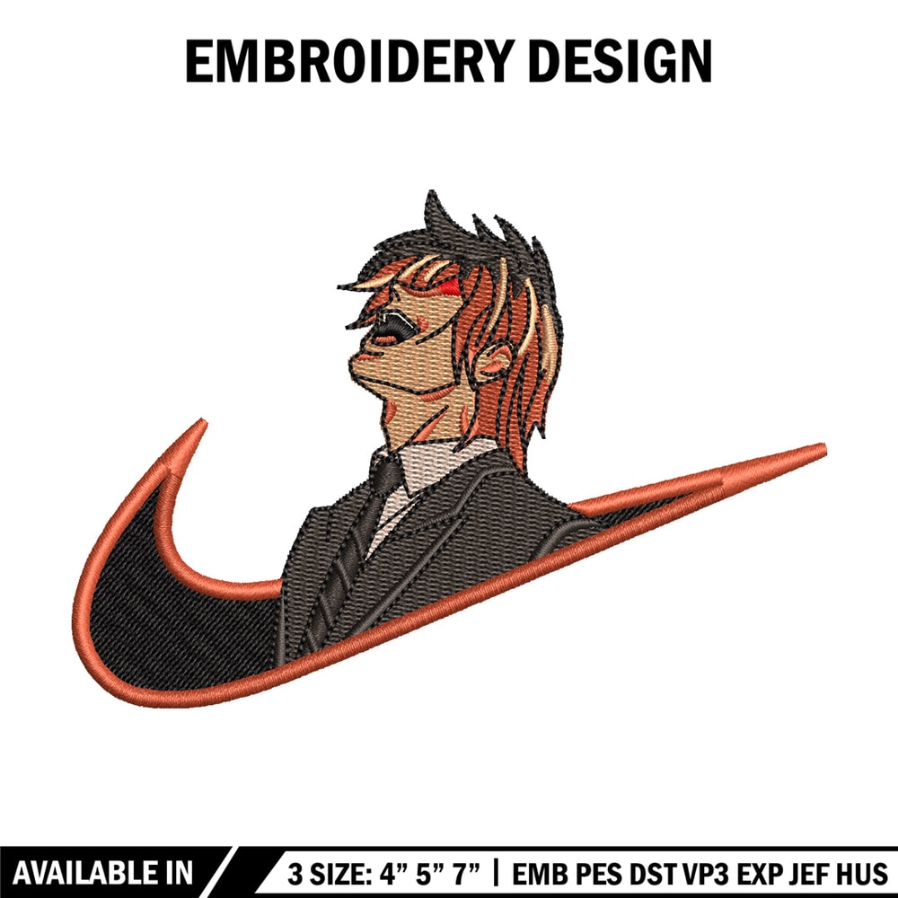 Yagami nike embroidery design, Death note embroidery, Nike design, Embroidery shirt, Embroidery file, Digital download.jpg