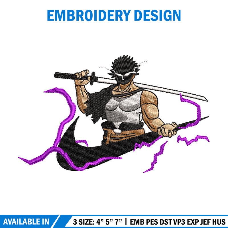 Yami Sukehiro Nike embroidery design, Black Clover embroidery, Nike design, anime design, anime shirt, Digital download.jpg