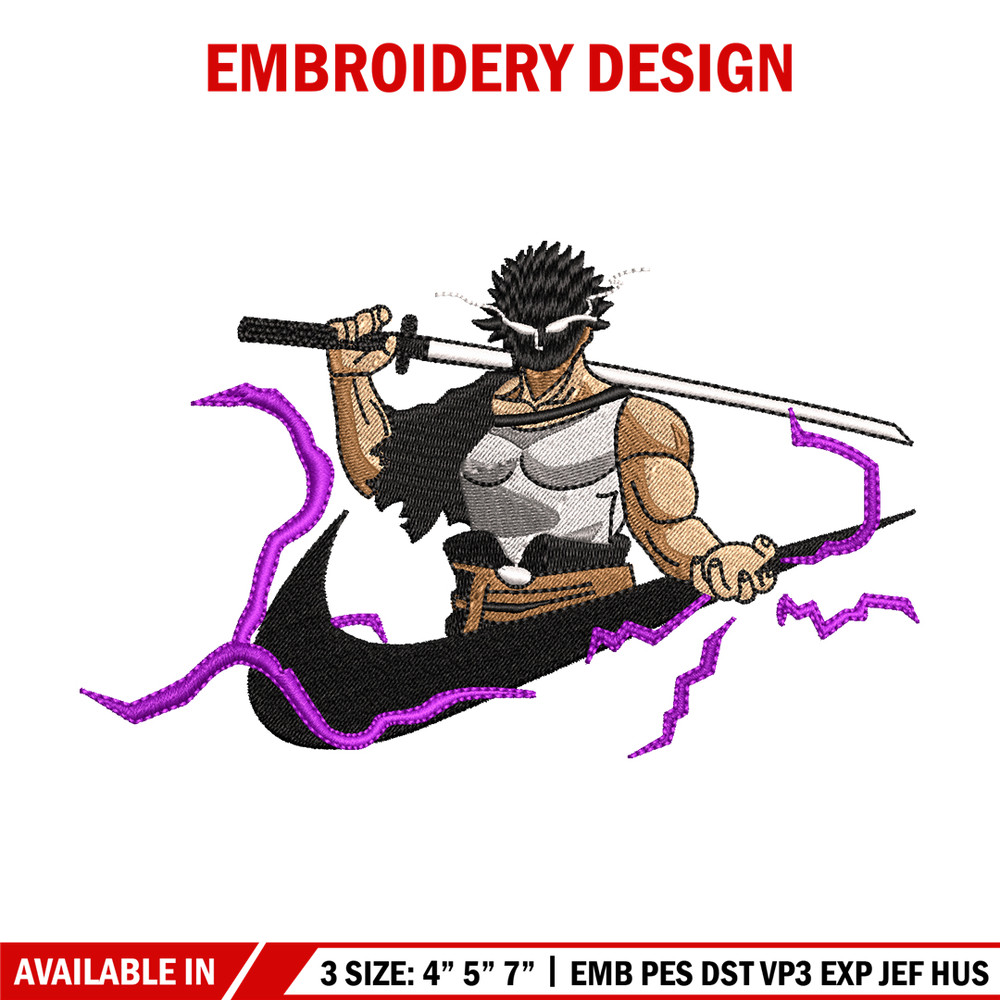 Yami Sukehiro Nike embroidery design, Black Clover embroidery, Nike design, anime design, anime shirt, Digital download.jpg