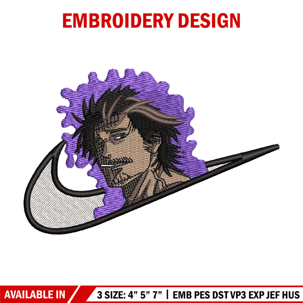 Yami x nike embroidery design, Black clover embroidery, Nike design, Embroidery shirt, Embroidery file, Digital download.jpg