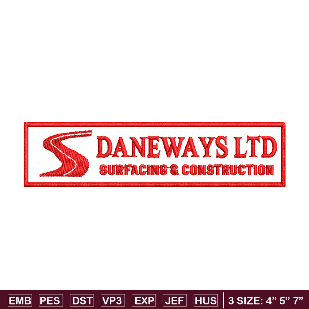 Daneways logo embroidery design, Daneways logo embroidery, logo design, Embroidery shirt, logo shirt, Instant download.jpg