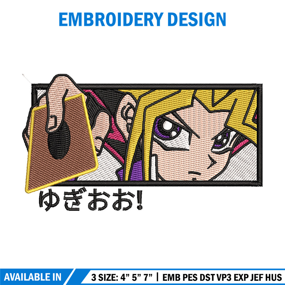 Yugioh embroidery design, Yugioh embroidery, Anime design, Embroidery shirt, Embroidery file, Digital download.jpg