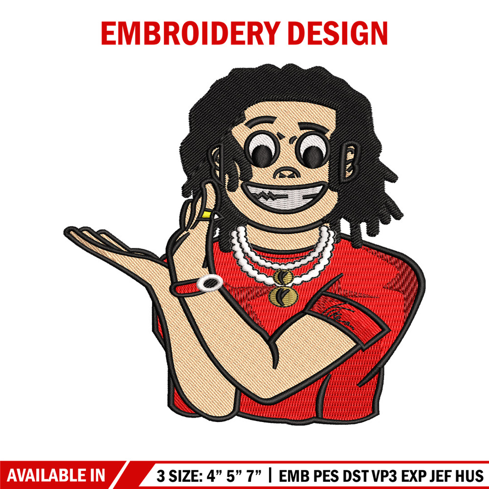 Yike man embroidery design, Yike man embroidery, logo design, Logo shirt, embroidery file, Digital download.jpg