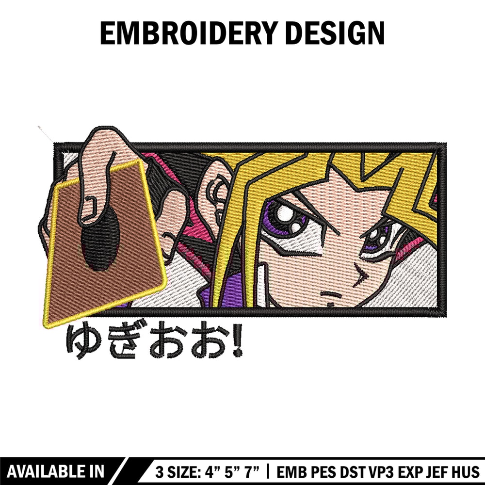 Yugioh embroidery design, Yugioh embroidery, Anime design, Embroidery shirt, Embroidery file, Digital download.jpg